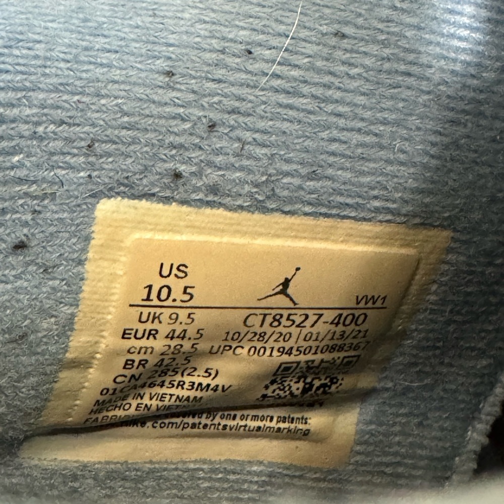 Size 10.5 - Jordan 4 Retro Mid University Blue - Picture 6 of 6